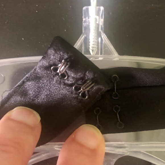 Black Satin Evening Prom Cocktail Gown Halter Top - Picture 10 of 15